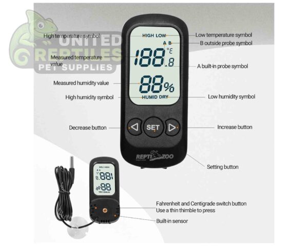 RZ DIGITAL ALARM THERMO HYGROMETER – SH129