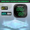 abstract hexagonal shape with lizard inside RZ LED DIGITAL THERMO-HYGROMETER - SH140