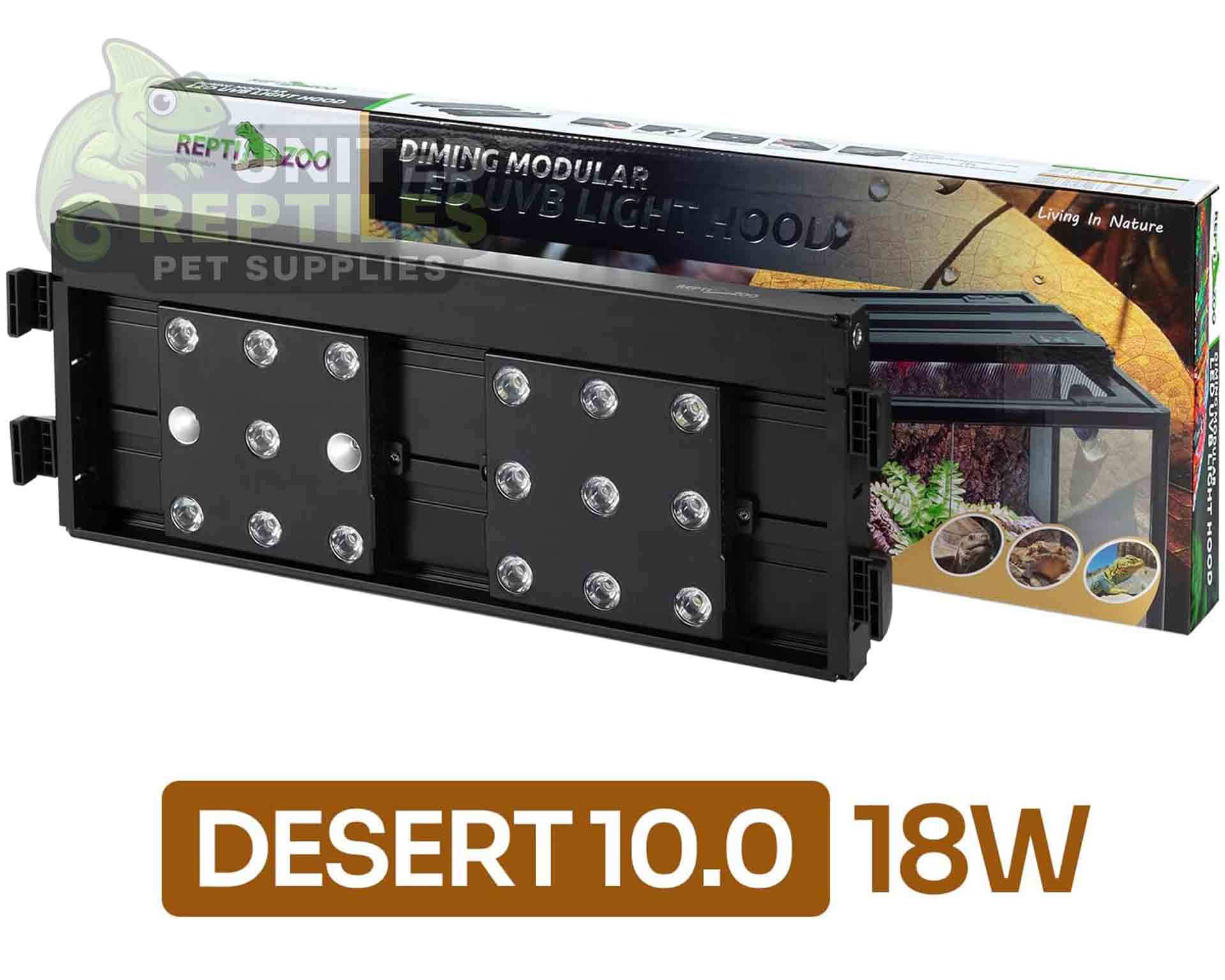 Repti Zoo LED 10.0 UVB Light Hood